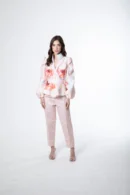 Pink Floral Top & Pants Set