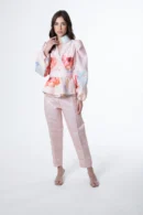 Pink Floral Top & Pants Set