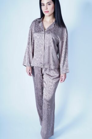 Brown Pyjama Style Set