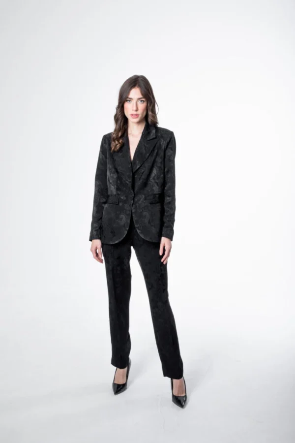 Black Blazer & Pants Set