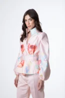 Pink Floral Top & Pants Set